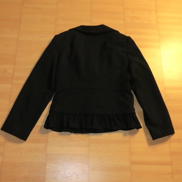 NANETTE LEPORE black wool suit jacket pants 4 6 S - Picture 5 of 7